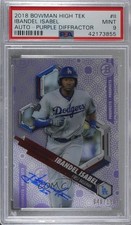 2018 Bowman High Tek Purple Rainbow Diffractor Ibandel Isabel PSA 9 Auto 8d2
