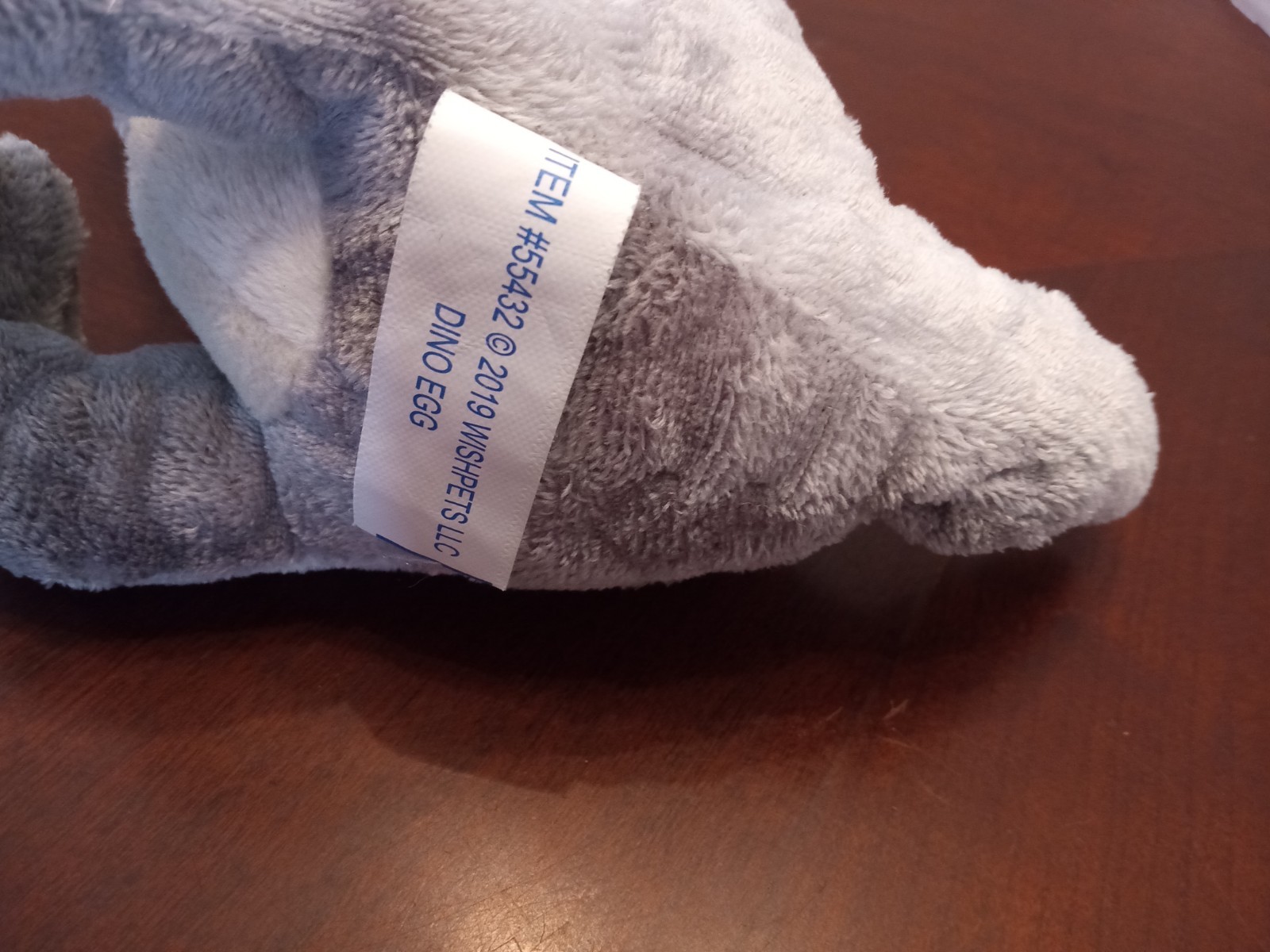 Wishpets Grey Triceratops in Green Egg Dinosaur Plush Stuffed Animal 2019 #55432