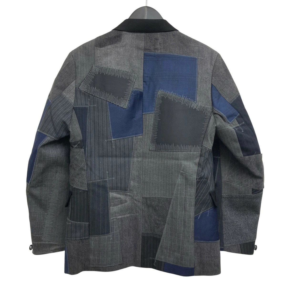JUNYA WATANABE MAN Patchwork Tailored Jacket Blac… - image 2
