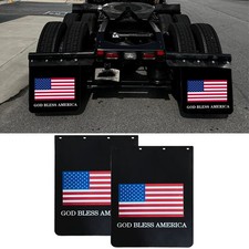 24x30mud Flaps For Semi Trucks Tractor Trailer 15thick Polymer Black 2pcs