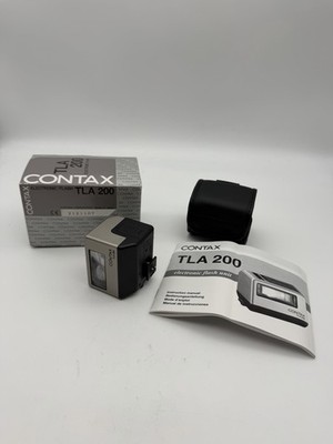 Contax TLA200 Silver Shoe Mount Flash TTL for G1 G2 Cameras / OVP / Top