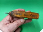 Vintage Advertising Small Ice Pick Wood Handle Coal Ice Coke borin bros