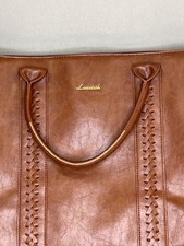 LOVEVOOK Laptop Tote Bag for Women 16" Waterproof PU Leather Braided Accents