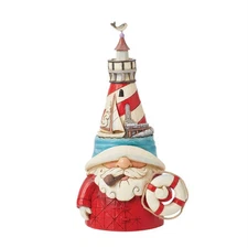 Jim Shore Harbor Helper - Lighthouse Hat Gnome Figurine 6016520 New for 2025