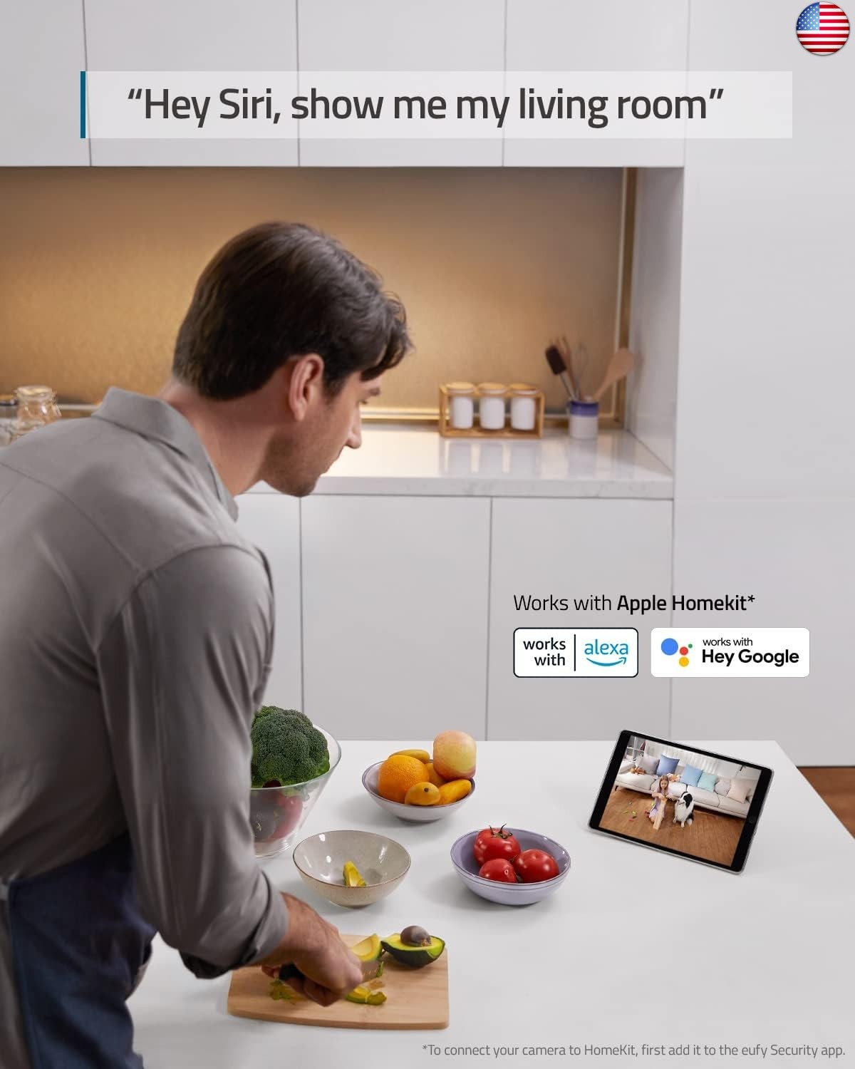 eufy Security Indoor Cam E220, Camera for home Security, Pan &amp; Tilt,