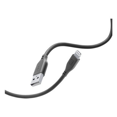 Cable Lightning Cellular Line Usbdatasoftmfik Soft Cable Black