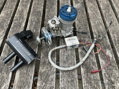 Evolution Gas Engine - Evolution 26 cc Gas RC Motor - 26GT RC motor Spins Free