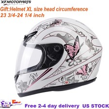 Casco de calle DOT Butterfly motocicleta adulto todoterreno moto todoterreno ATV casco XL