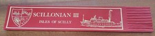 Scillonian III 🛳️ Isles of Scilly Red Vintage Leather Bookmark GVC! D15