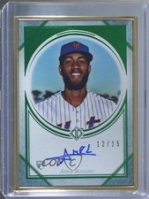 2018 Topps Transcendent Collection Green 12/15 Amed Rosario (Vertical) Auto 2d9