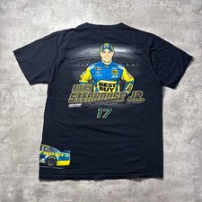 American vintage T shirt racing print vintage L 5382 Used In Japan