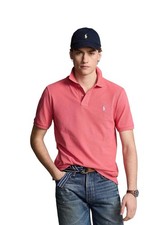 Polo Ralph Lauren Men s Cotton Custom Slim Fit Mesh Polo Pale Red M