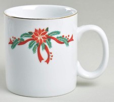 Fine China of China Poinsettia  Ribbons Mug 6698737