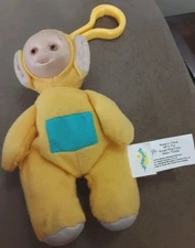 Yellow Teletubbies Keychain Backpack 4” Plush Clip On Toy Teletubie Plushy 