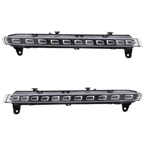 For Audi Q7 2007-09 DRL LED Daytime Running Turn Signal Indicator Fog Light Lamp - Picture 6 of 12