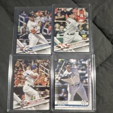 Topps 2020 MLB Baseball Card Lot (4) Stanton Bregman Seager Judge #32 #364