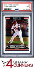 2006 TOPPS CHROME #83 PEDRO MARTINEZ METS HOF POP 1 PSA 9