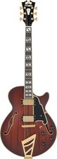 D'Angelico Deluxe SS Semi-hollowbody Electric Guitar - Satin Brown Burst