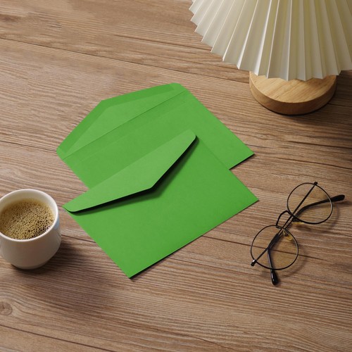Paquete de 50 sobres verdes de 5,2x7,2 A7 sobres de invitación para correo de boda - Imagen 2 de 7