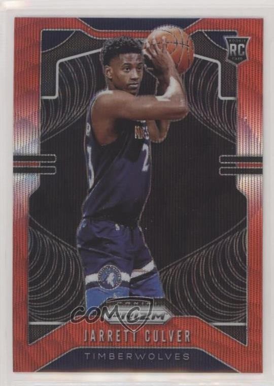 2019-20 Panini Prizm Rookie Ruby Wave Prizm Jarrett Culver #252 0b3