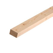 Planed Softwood Square Edge Timber (T) 27mm (W) 44mm (L) 2.4m - Pack of 8