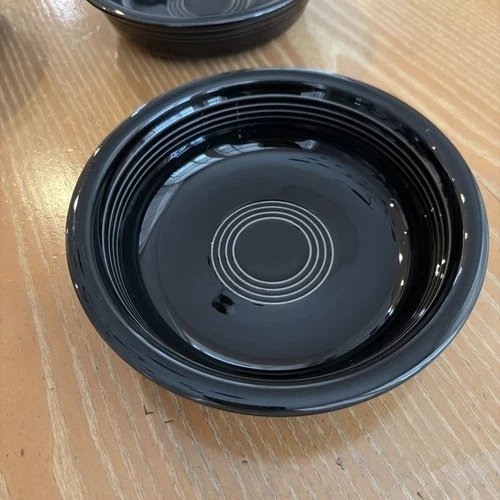 Fiesta Fiestaware USA Medium Cereal 19 OZ Soup Bowl Black 6 7/8"