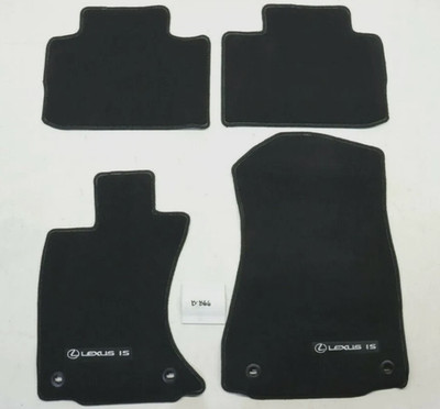 New OEM Black Carpet Floor Mats Front Rear Lexus IS models 2014-2024 AWD only