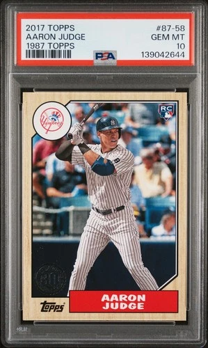 2017 Topps Aaron Judge #87-58 1987 Topps Rookie Card PSA 10 GEM MINT