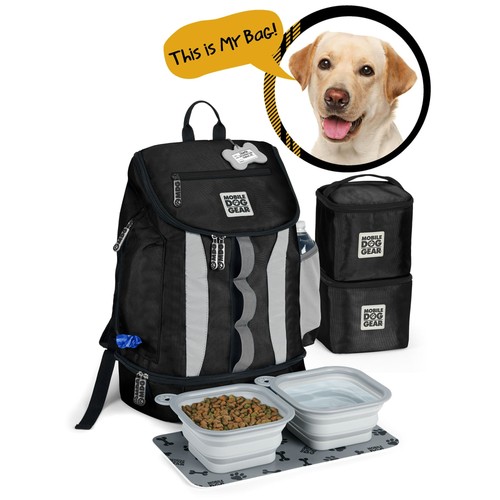 Mobile Hundeausrüstung Drop Bottom Weekender Rucksack Haustier Reisetasche Wandern - Bild 1 von 4