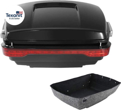 King Motorcycle Trunk Box W/Brake Tail Light Fit for Harley 2014-2025 Touring CV