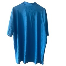 Walmart Polo Shirt Mens XL Blue Short Sleeve Stretch Polyester Workwear