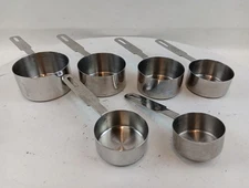 Endurance Stainless Steel Measuring Cups 18/10 Set Of 6 Heavy Duty #