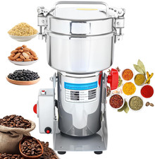 2500G Commercial Grain Grinder - 3000W Heavy-Duty Electric Mill for Coffee, Spic