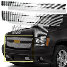 Front Billet Grille Mirror Polish Combo Chevy Avalanche Suburban Tahoe 2007-2014 Front Billet Grille Mirror Polish Combo Chevy Avalanche Suburban Tahoe 2007-2014