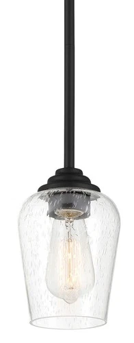 Minka Lavery 4921 Shyloh 1 Light 5"W Vantage Convertible Mini - Coal - Picture 1 of 7