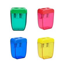 4Pcs Pencil Sharpeners Manual for Kids Adults, Dual Hole Small Handheld Penci...
