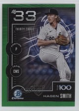 2025 Bowman Scouts Top 100 Chrome Green Refractor 70/99 Hagen Smith #BTP-33 0e23