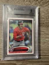 2012 Topps Update Bryce Harper RC rookie card BGS 9 MINT Nationals Phillies. rookie card picture