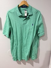 NWT Polo Ralph Lauren Men's Classic Cotton Polo Shirt Green Size XL. S