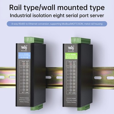 Industrielles isoliertes serielles Portmodul Serieller Portserver RS485 auf RJ45