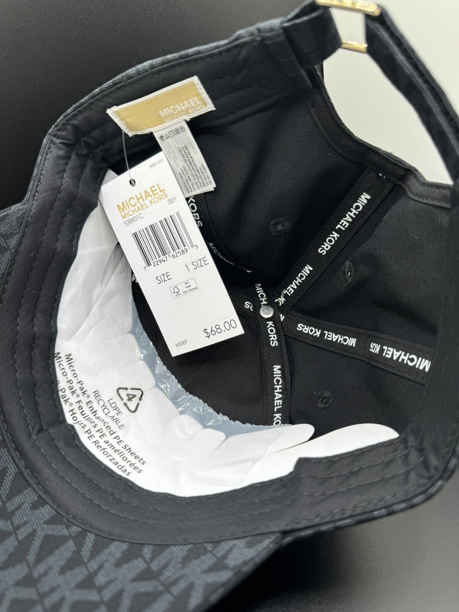 Michael Kors Printed MK Logo Adjustable Cap Hat Black $68 $68 Michael Kors Printed MK Logo Adjustable Baseball Cap Hat  main image 2