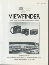 Viewfinder Journal of the Leica Historical Society of America 1988 IR KL3969