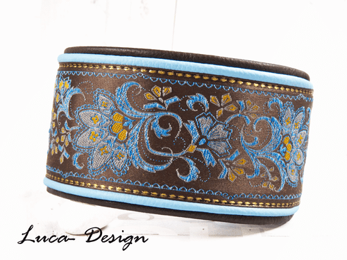 Windhundhalsband Hundehalsband Greyhound collar Galgo Barsoi Whippet Lurcher flh - Picture 1 of 6