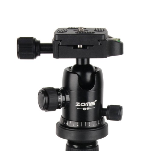 ZOMEI Q666 Proline Tripod with Ball Head for Cameras - Aluminium Black - Picture 9 of 12