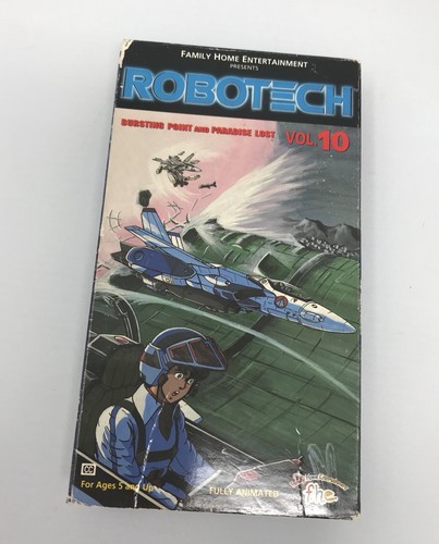 Robotech VHS Vol 10 Bursting Point Pardise Lost 1985 Anime Saga - Picture 1 of 6