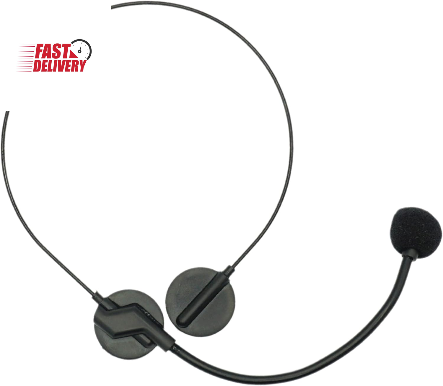 Rockstar Costume Accessories Headset Prop - Fake Rock Star Singer Microphone and