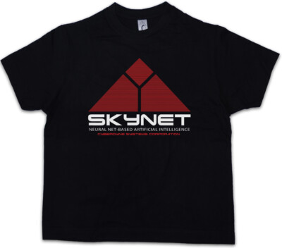 SKYNET LOGO Kinder Jungen T-Shirt Cyberdyne Sarah John Terminator Systems Connor