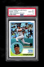 2018 Topps Silver Pack #1 DEREK JETER HOF 1983 Chrome Promo PSA 10 GEM MINT 