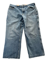 Duluth Trading Men's Relaxed Fit Straight Leg Jeans Denim Blue Size 40X30
