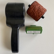 Lot of Stampin Up Stampin Around Handle, Roller  Ink Cartridge - Woodcut Holly